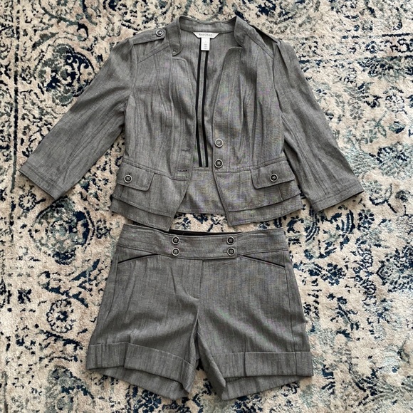 White House Black Market Tops - WHBM blazer & shorts set